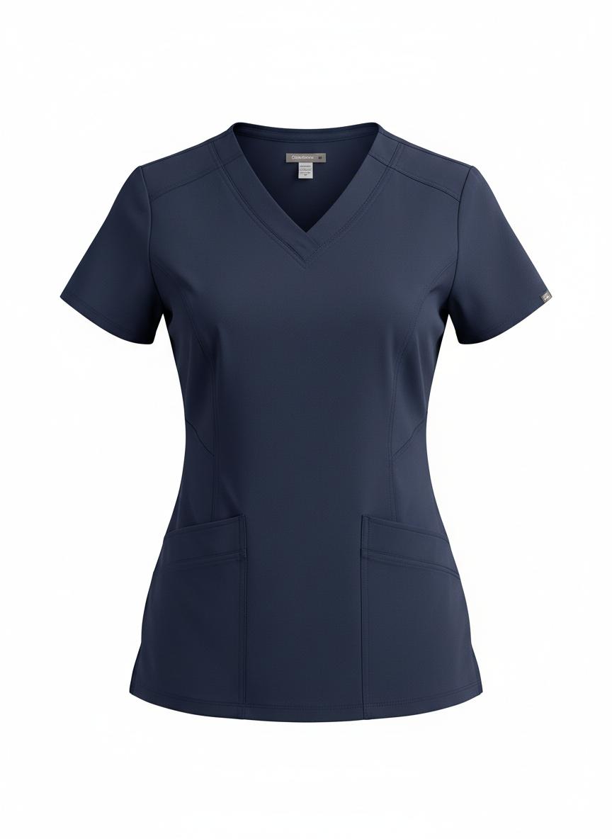 Casma Scrub Top - Navy
